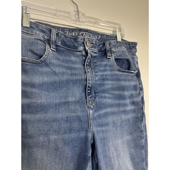 American Eagle Super High Rise Jegging Blue Stretch Skinny Soft Denim Classic - Picture 3 of 8